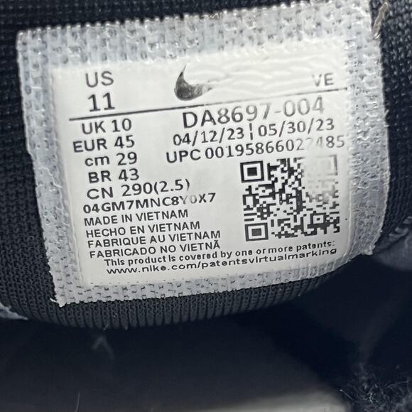 Nike Pegasus Trail 3 Trail Running Shoes Men Size 11 Black Green Comfort Sneaker - Picture 8 of 10